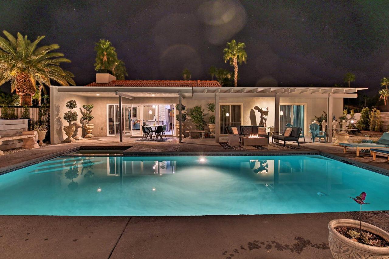 Pet-Friendly Palm Springs Escape With Heated Pool! Villa Bagian luar foto